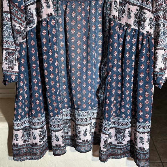 Knox Rose Lightweight Kimono Boho Cardigan Cover Up - Picture 2 of 10